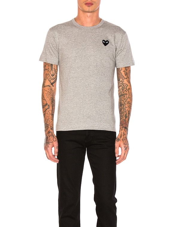 comme des garcons grey tee