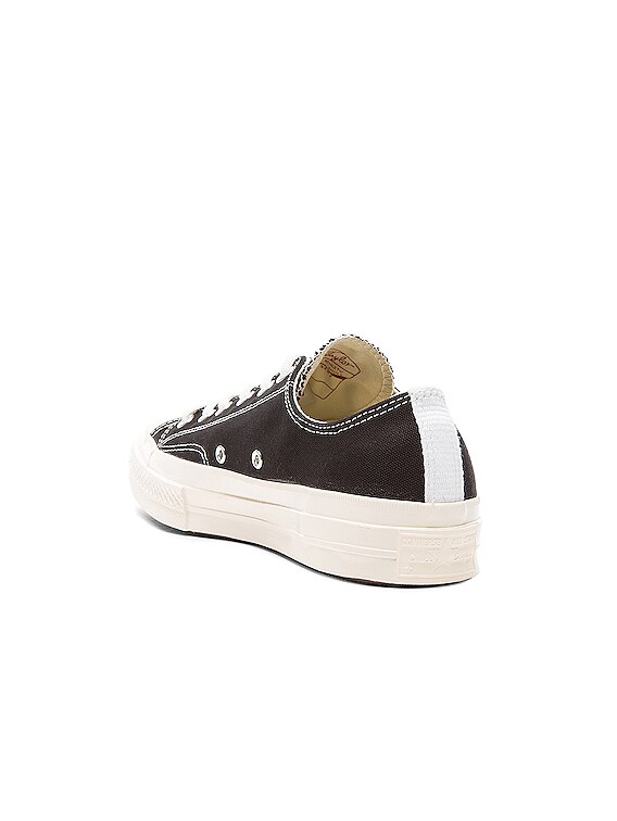 converse large emblem low top canvas sneakers