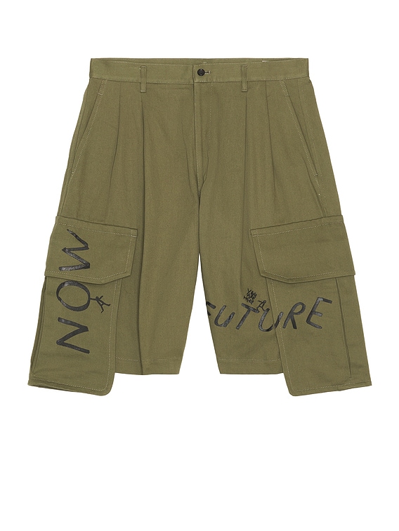 COMME des GARCONS SHIRT Cargo Pocket Shorts in Khaki | FWRD