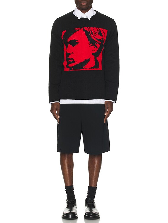 COMME des GARCONS SHIRT x Andy Warhol Jumper in Rad in Red
