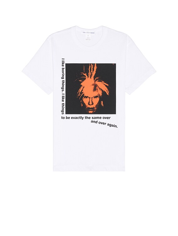 COMME des GARCONS SHIRT x Andy Warhol T-Shirt in White | FWRD