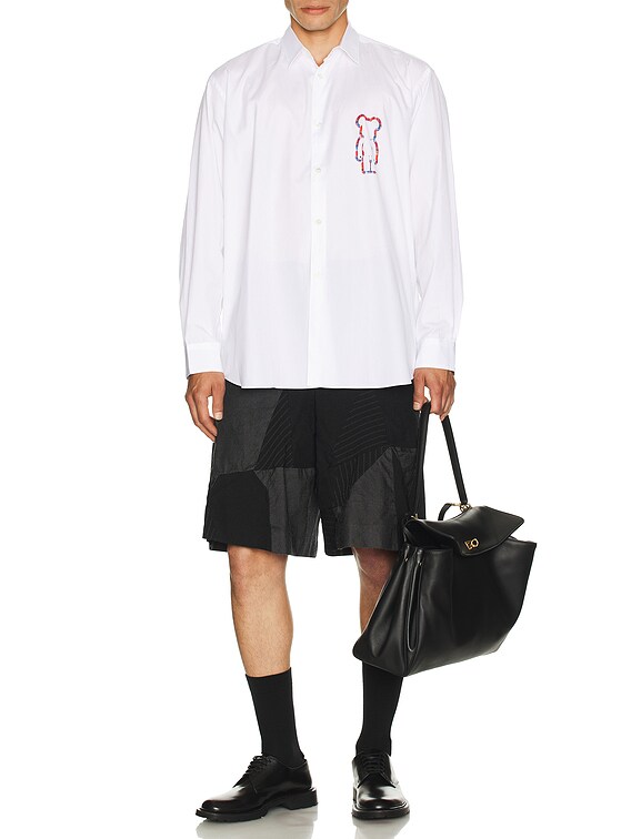 COMME des GARCONS SHIRT x BearBrick Digital Print Shirt in White