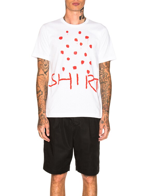 comme des garcons graphic tee