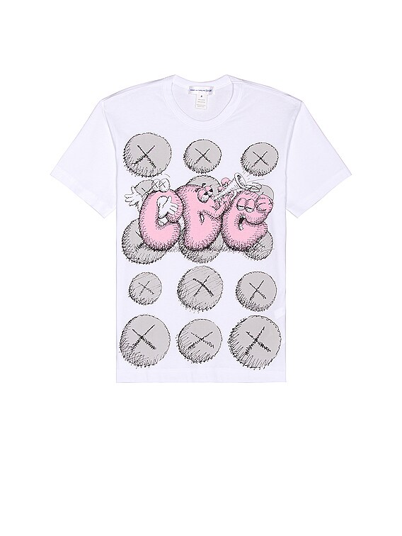 COMME des GARCONS SHIRT Kaws Print Tee in White | FWRD