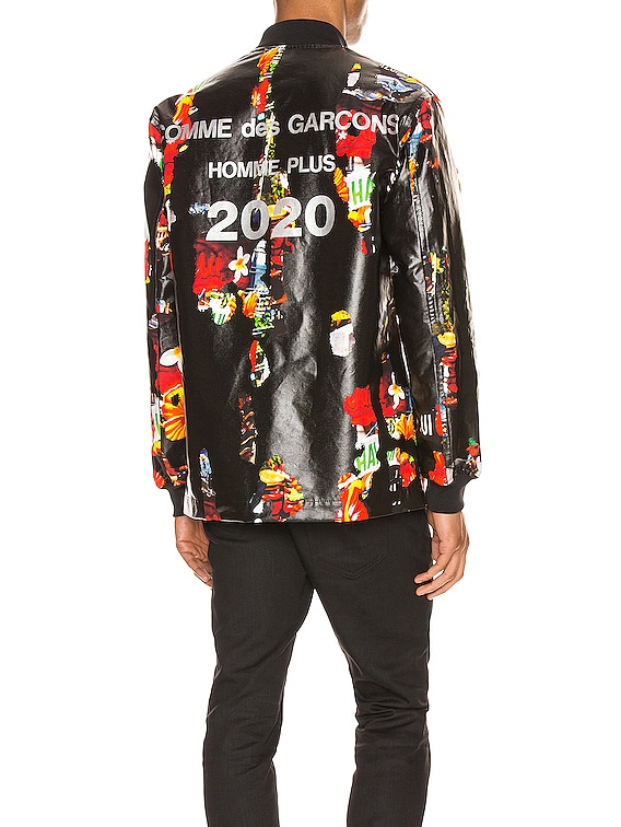 COMME des GARCONS Homme Plus Bomber Jacket in Black & Multi | FWRD