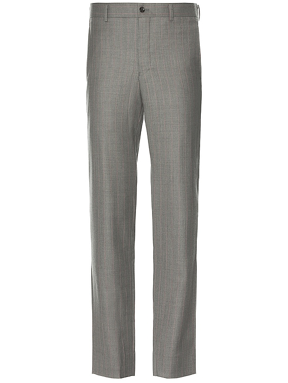 COMME des GARCONS Homme Plus Pencil Striped Pant in Grey & Pink | FWRD
