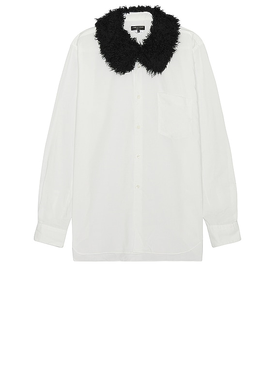 COMME des GARCONS Homme Plus Broad Shirt in White & Black | FWRD
