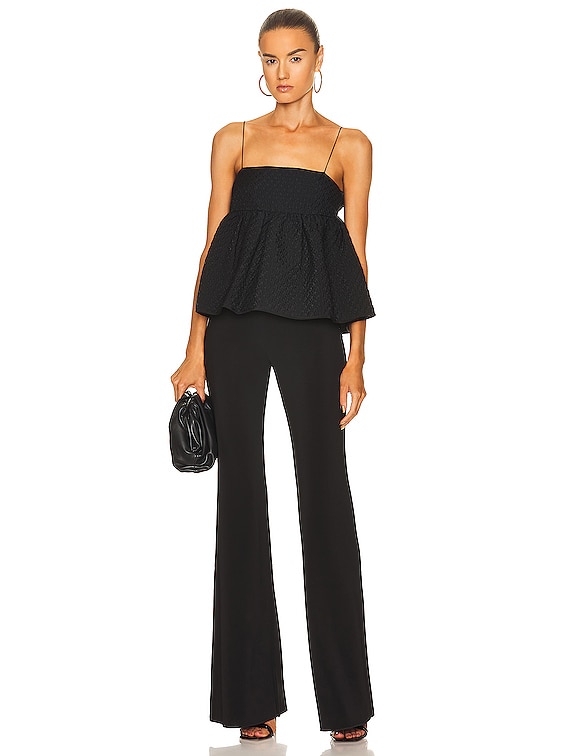 Cecilie Bahnsen Selena Top in Black | FWRD