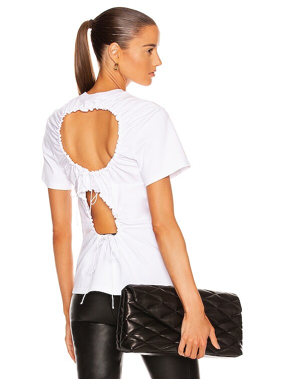 Cecilie Bahnsen Juno T-Shirt in Optic White | FWRD