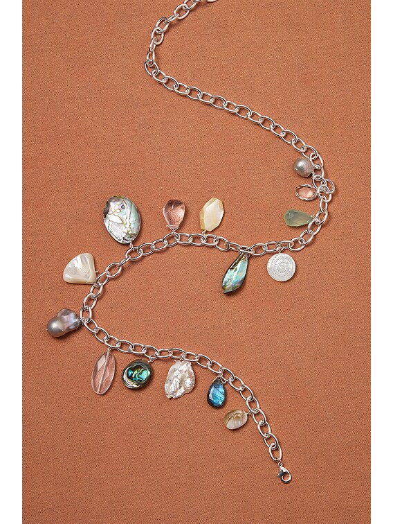 CHAN LUU for FWRD Stoned Pendant Belt in Multi | FWRD