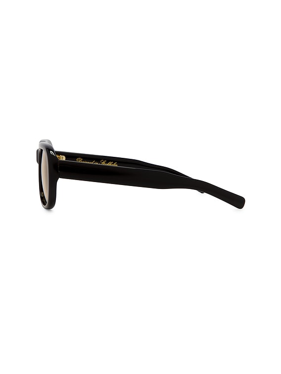 Chimi Louis Sunglasses in Black & Brown Yellow | FWRD