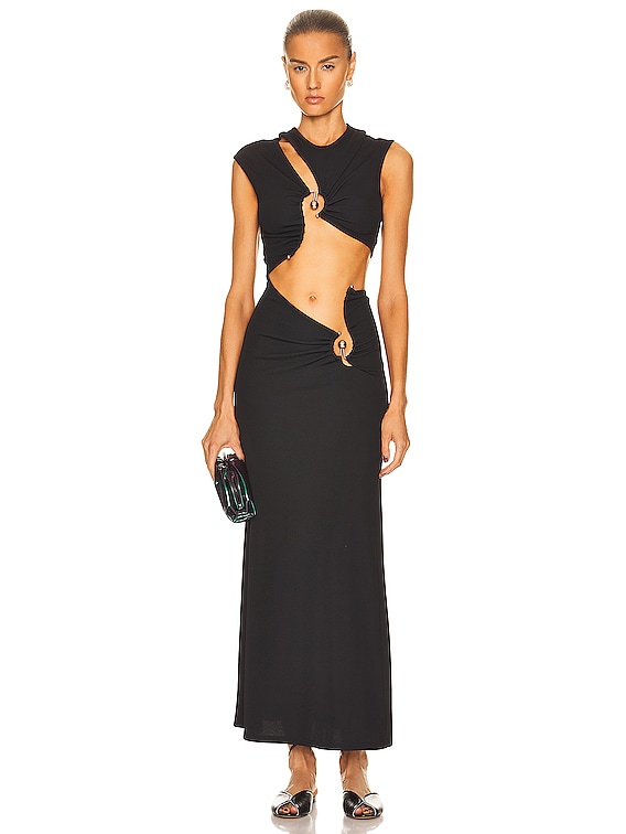 Christopher Esber Spliced Escape Orbit Tank Dress in Black