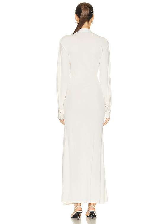 Christopher Esber Multi Panelled Button Down Dress in Milk