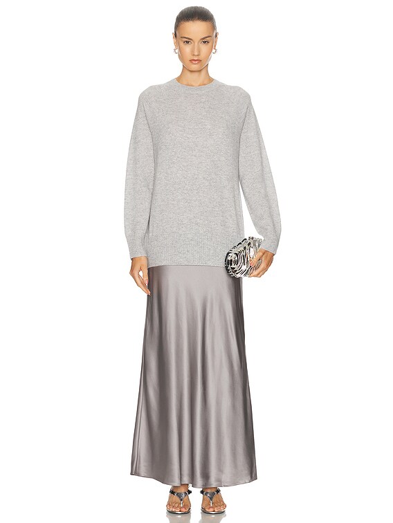 Christopher Esber Monument Long Dress in Slate Grey | FWRD