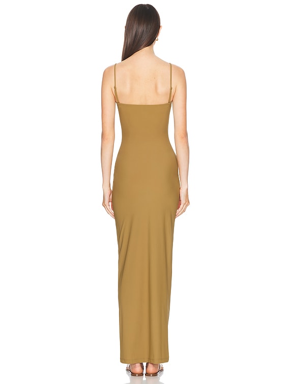 Arced Ruched Lycra Dress