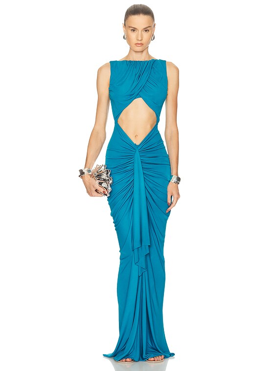 Bateau Drape Disconnect Tank Dress