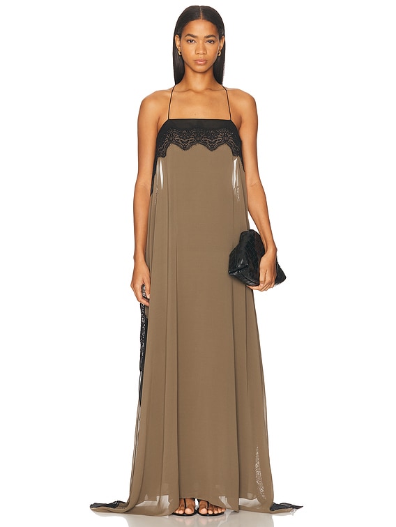 Verve Lace Floating Silk Dress