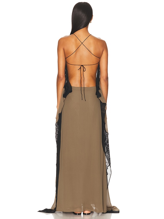 Verve Lace Floating Silk Dress