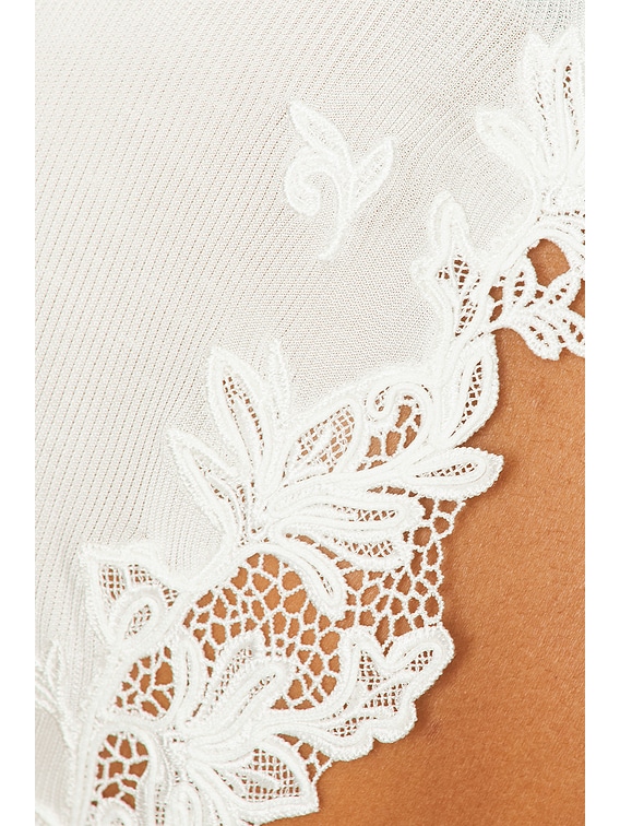 Hibiscus Embroidered Rib Dress