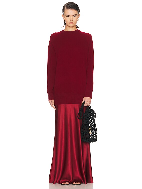 Christopher Esber Monument Long Dress in Wine | FWRD