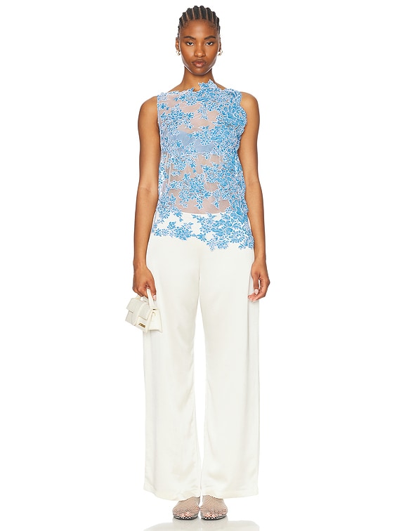 Floating Lace Balconette Tank Top