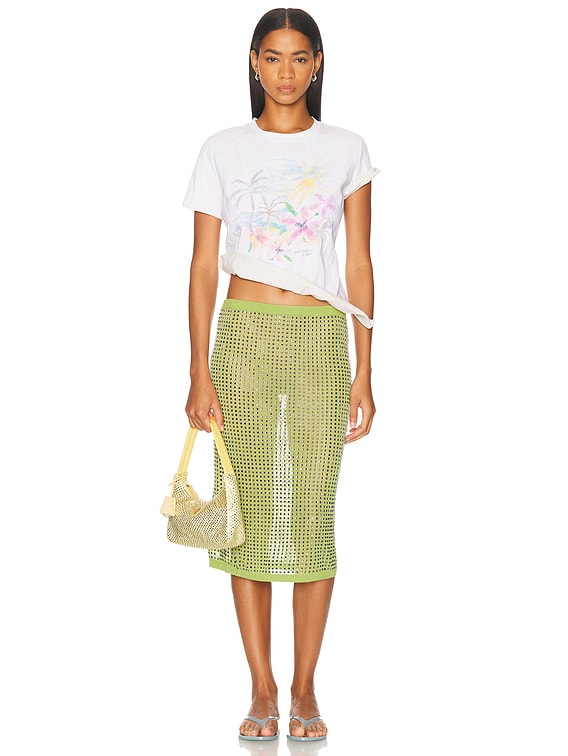Christopher Esber Hibiscus Crushed Tee in Hibiscus Print | FWRD