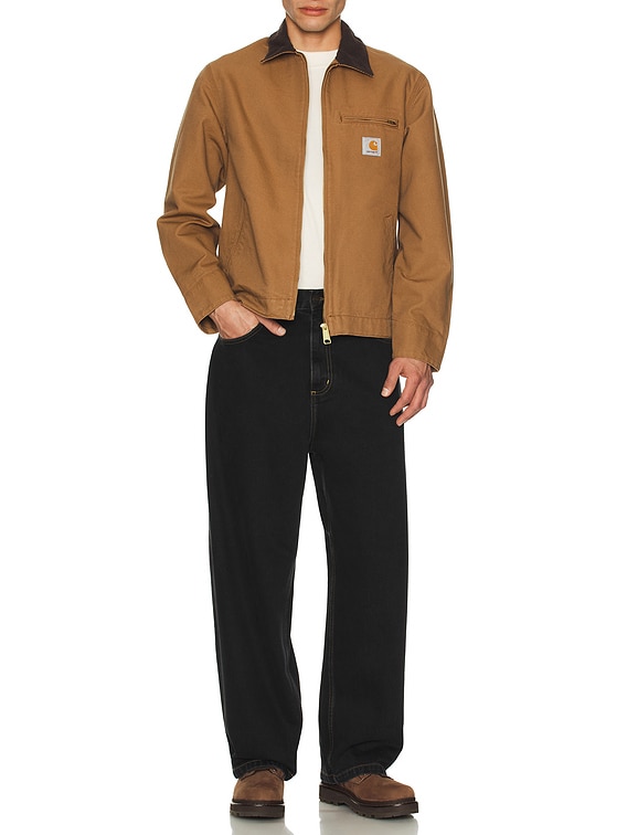 carhartt wip detroit jacket hamilton brown tobacco rinsed Carhartt WIP Detroit Jacket in Rinsed Hamilton Brown & Tobacco