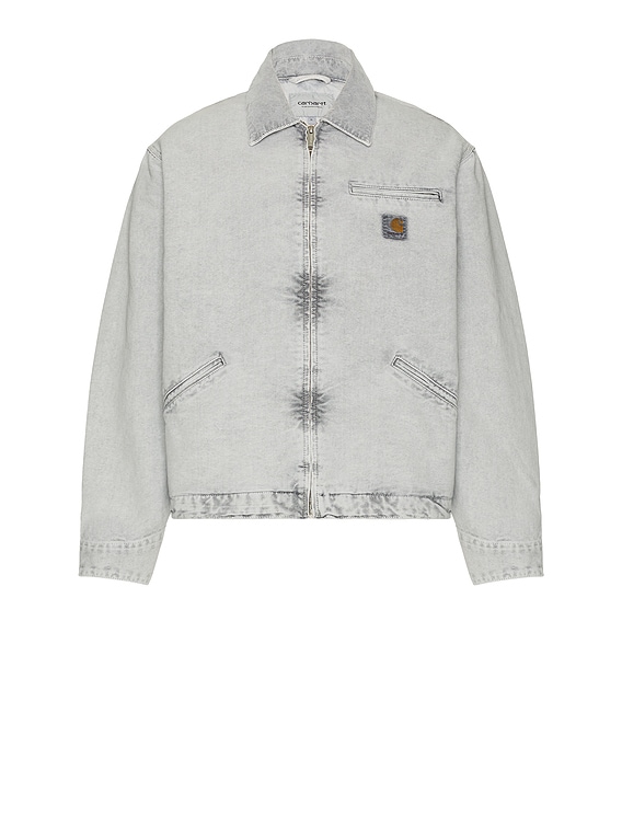 Carhartt WIP OG DETROIT JACKET Sサイズ Carhartt WIP OG Detroit Jacket in Chalk Wash Black | FWRD