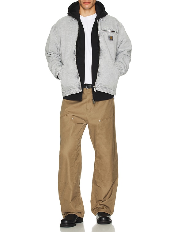 Carhartt WIP OG Detroit Jacket in Chalk Wash Black | FWRD