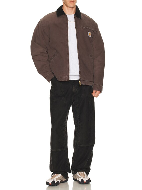Carhartt WIP OG Detroit Jacket in Tobacco & Black | FWRD