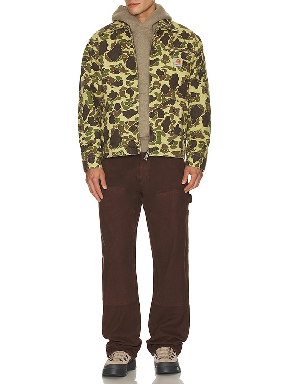 Carhartt WIP Duck Detroit Jacket in Camo Duck & Green | FWRD