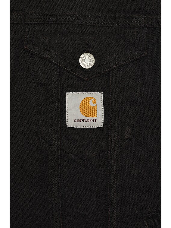 Carhartt WIP Everson Trucker Jacket in Everson Print Black