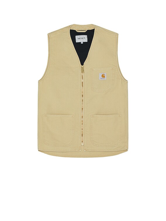 Carhartt WIP Arbor Vest in Bourbon Aged Canvas | FWRD Carhartt WIP Arbor Vest in Bourbon Aged Canvas | FWRD
