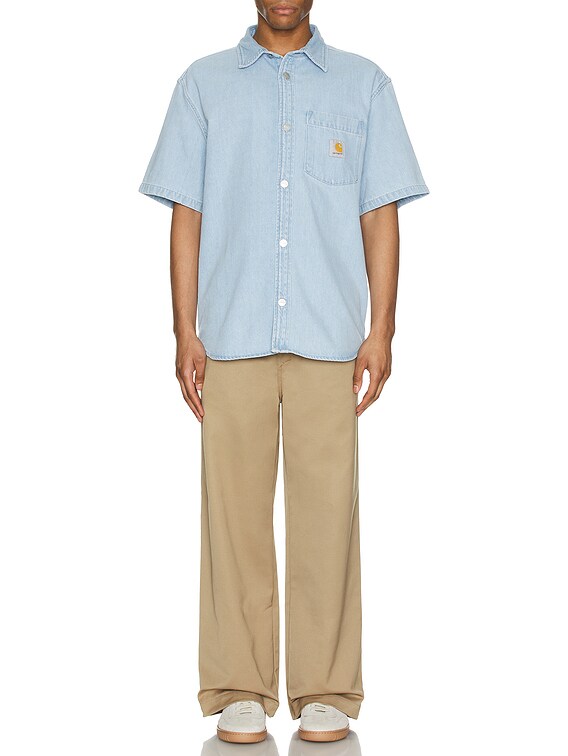 Carhartt WIP S/S シャツ - Blue Stone Bleached | FWRD