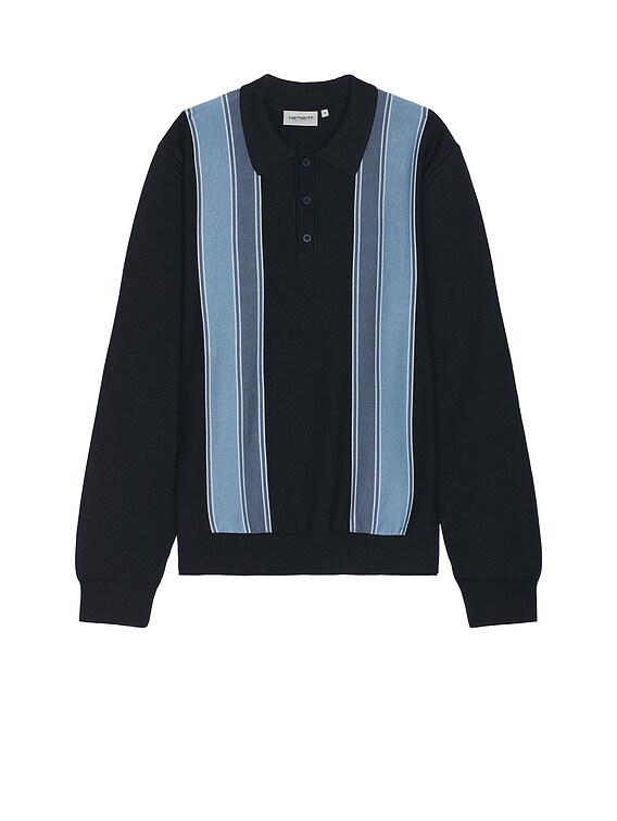 Carhartt WIP L/S ポロシャツ - Dark Navy | FWRD