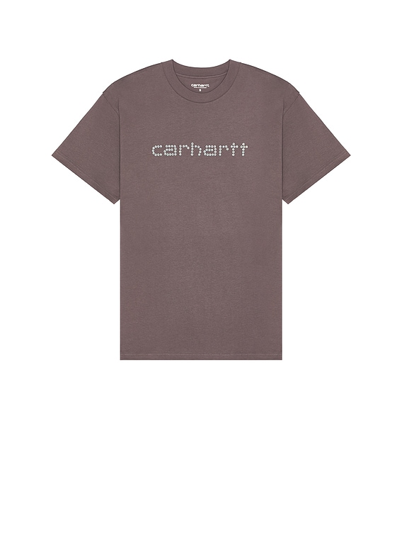 Carhartt WIP S/S Rivet Script T-Shirt in Manta | FWRD