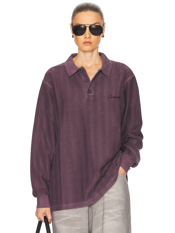 Carhartt WIP Morrison Rugby Shirt in Pigment Garment Dyed