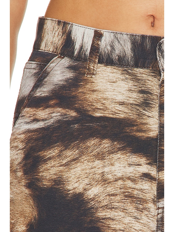 Carhartt WIP Brandon Single Knee Wide Leg in Wild Dog Print | FWRD