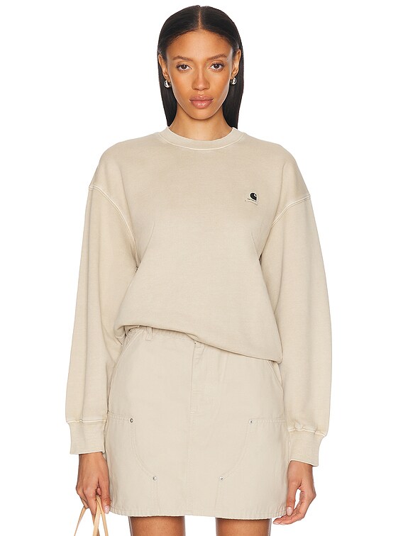 Carhartt WIP Nelson Sweatshirt in Fleur De Sel | FWRD