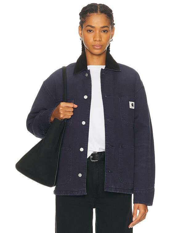 Carhartt Michigan Coat M ネイビー Carhartt WIP Og Michigan Jacket in Dark Navy & Black | FWRD