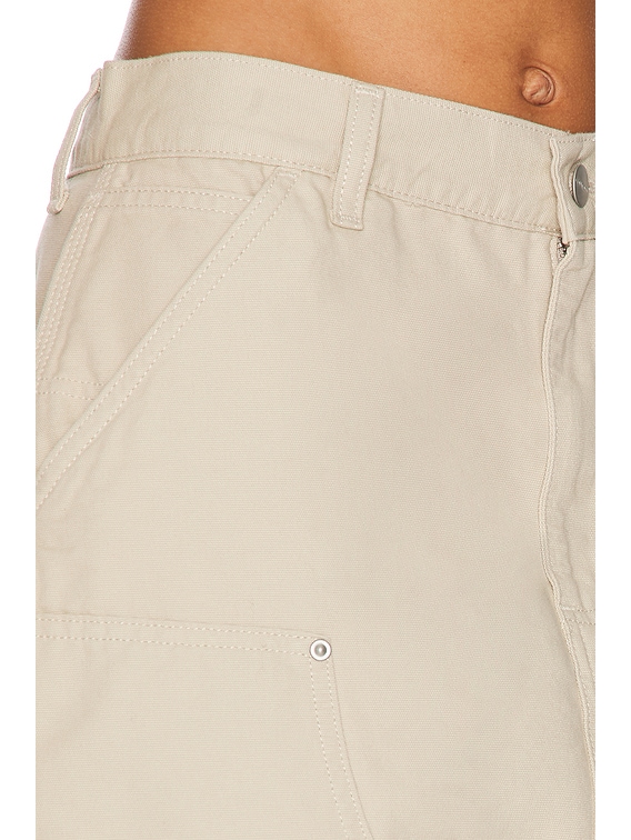 Carhartt WIP Maeve Double Knee Mini Skirt in Fleur De Sel | FWRD