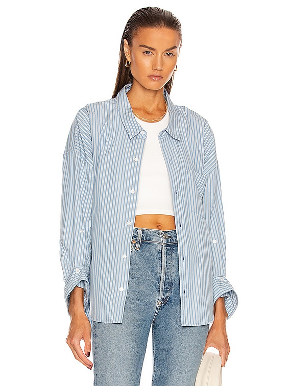 Citizens of Humanity Brinkley Oxford Shirt in Hampton Stripe | FWRD