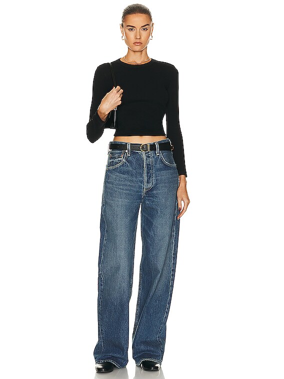 Ayla Baggy Cuffed Crop