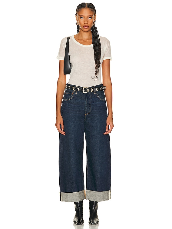 Ayla Baggy Cuffed Crop