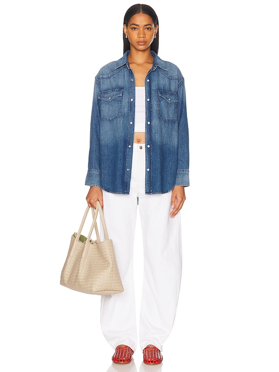 Citizens of Humanity Kayla Western Shirt in Douro | FWRD