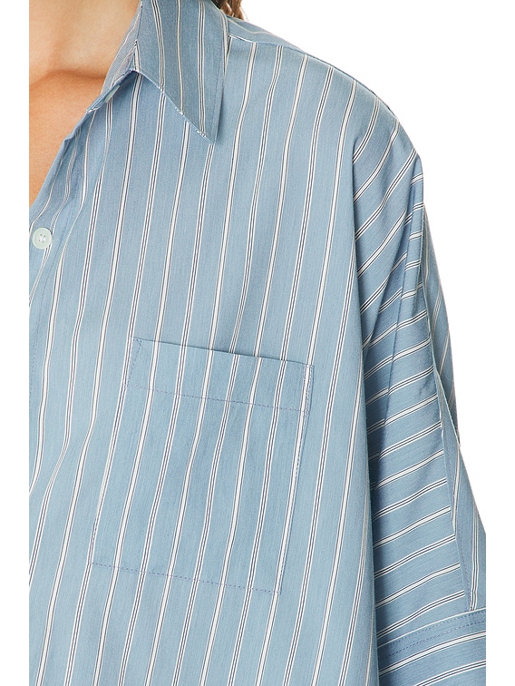 Citizens of Humanity Claire Origami Shirt in Capri Stripe | FWRD
