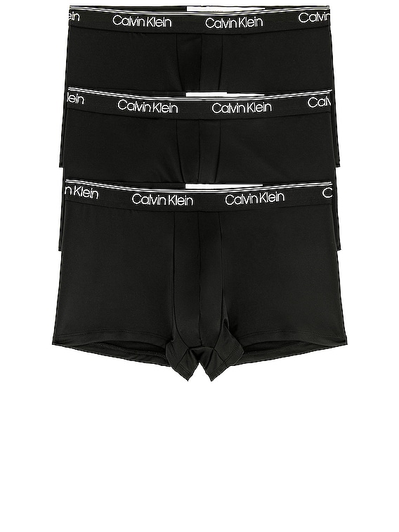 Black Calvin Klein Underwear 3-Pack Boxers