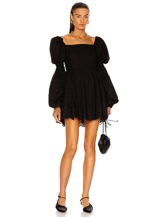CAROLINE CONSTAS Wren Dress in Black | FWRD
