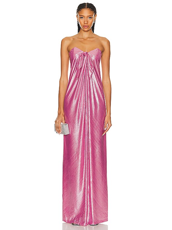 CAROLINE CONSTAS Kaia Dress in Orchid | FWRD