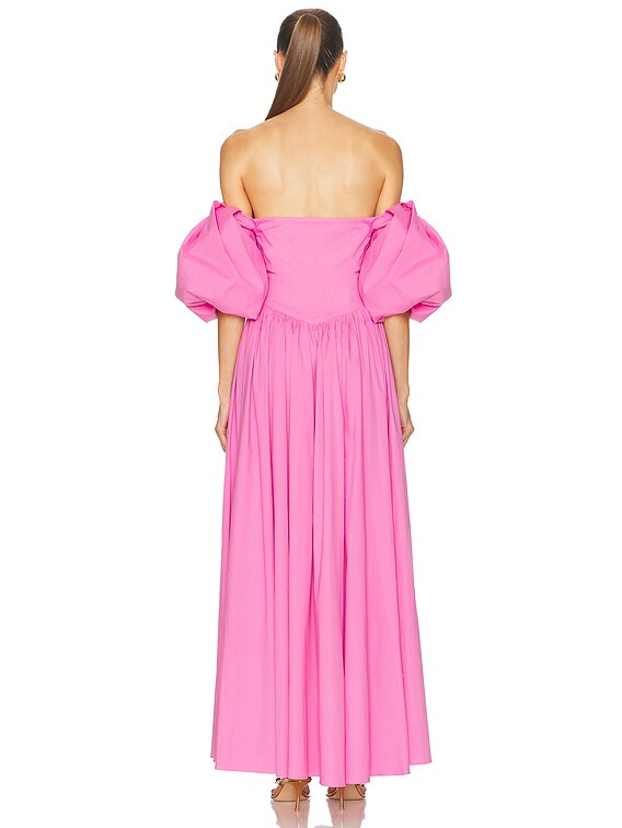 flamingo bridesmaid dresses Fable Charming A-Line V-Neck Ruched Satin Bridesmaid Dresses, Flamingo